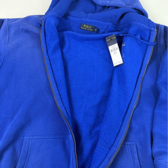 Polo Ralph Lauren Fleece Lined Hoodie Script 1967 Logo w Waffle Knit Hood NWT - Picture 5 of 9